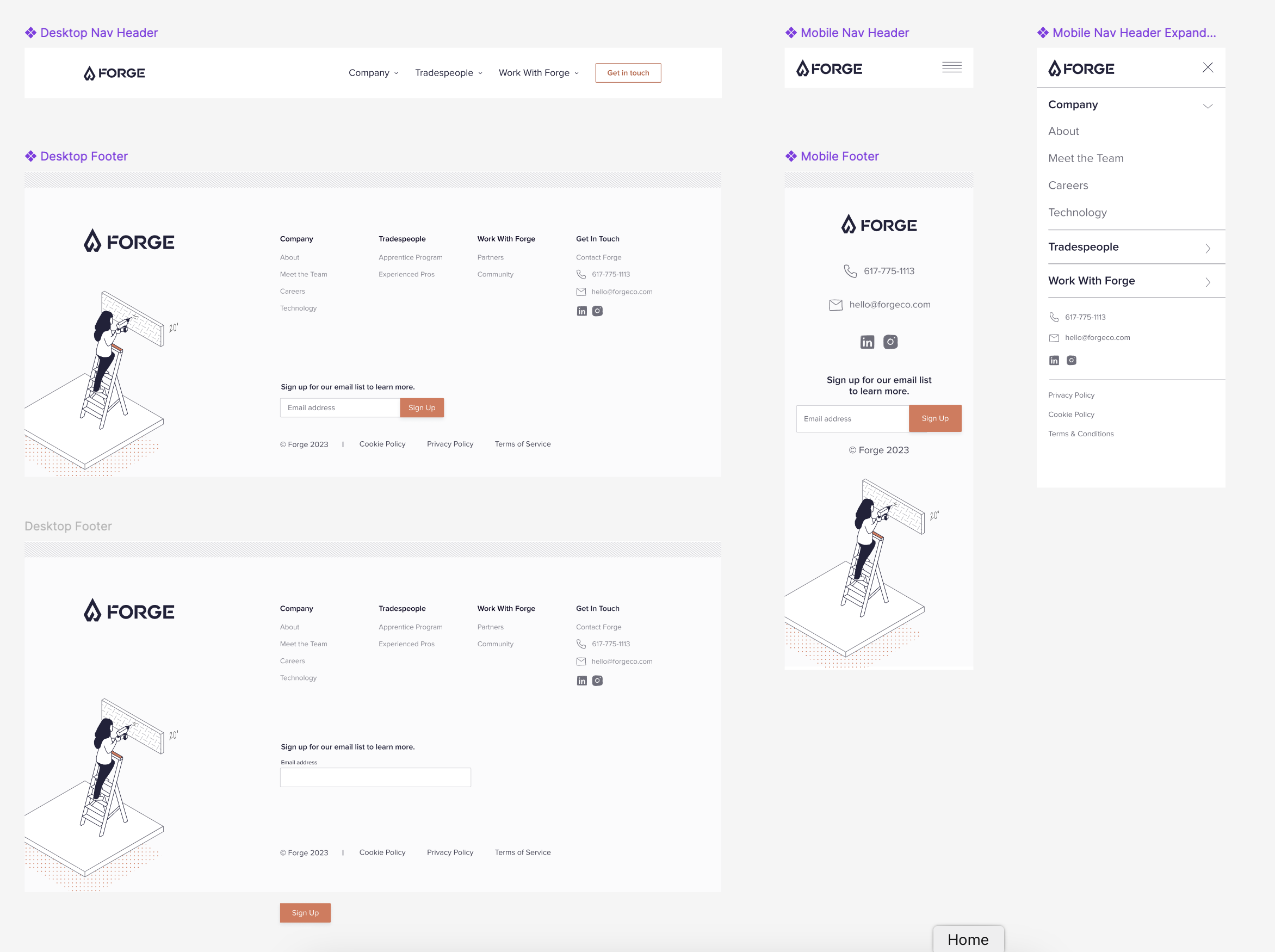 Image of Forge design system file example with components