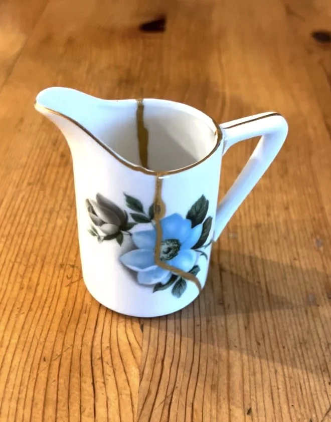 Kintsugi - The Japanese art of hands-on mending with gold.