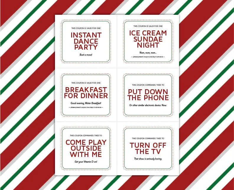 34 Unique Christmas Coupons for Kids, Printable PDF — Erin Murphy Design 34-unique-christmas-coupons-for-kids-printable-pdf-erin-murphy-design