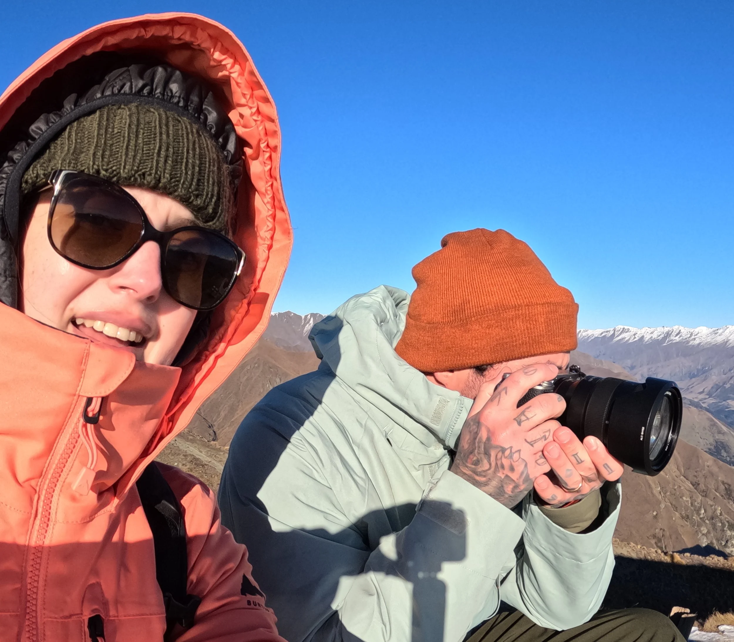 Rochelle and her husband James, taken on the Roys Peak hike in New Zealand.