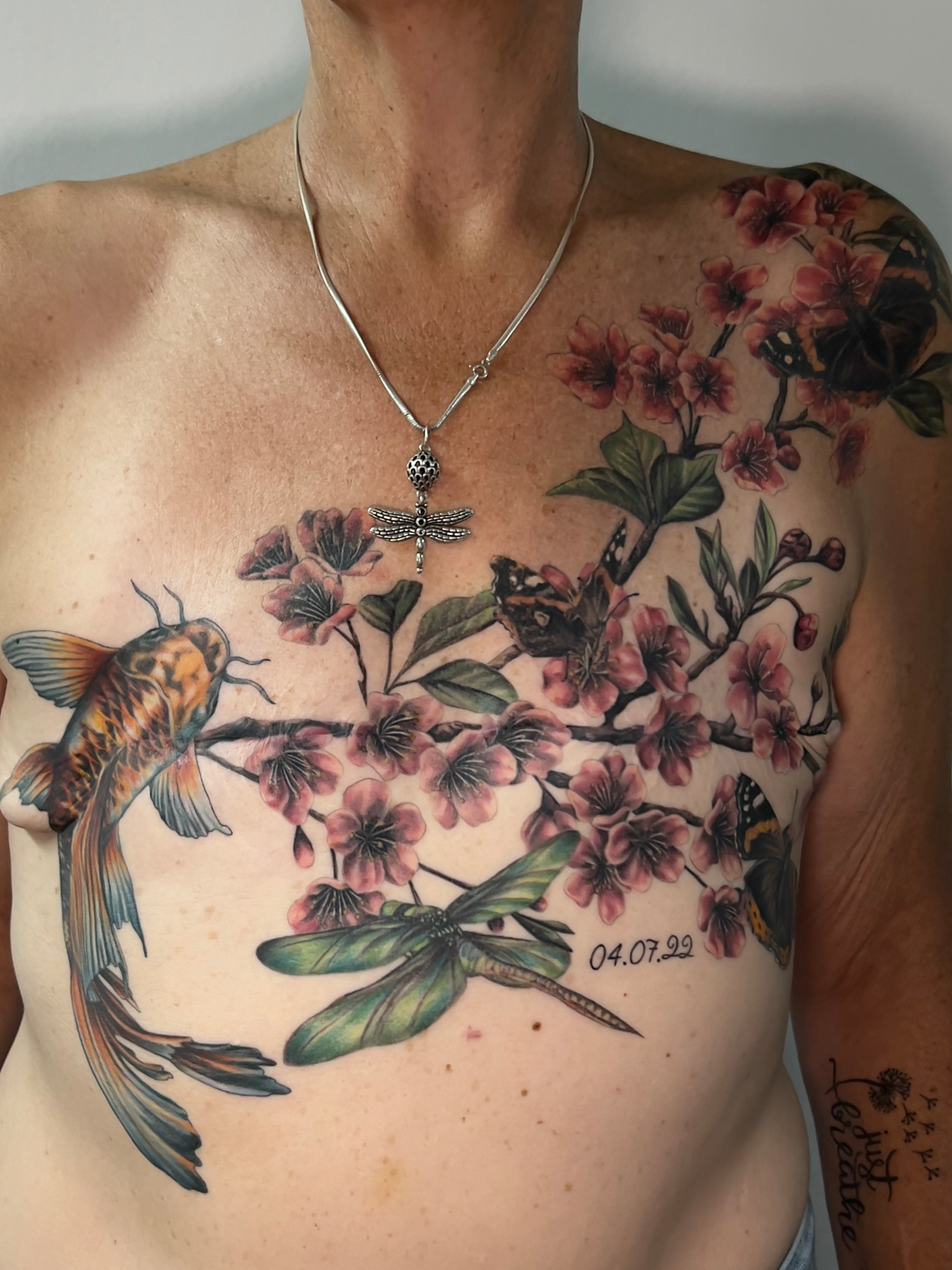 2026 - double mastectomy scar cover up, colour