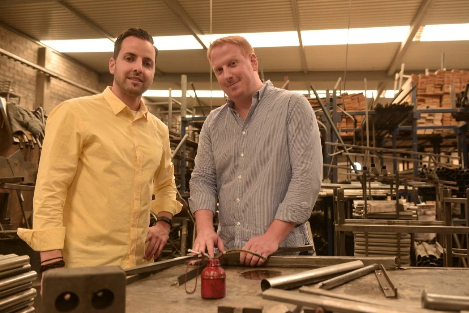 At Ideoli’s factory in Mexico.