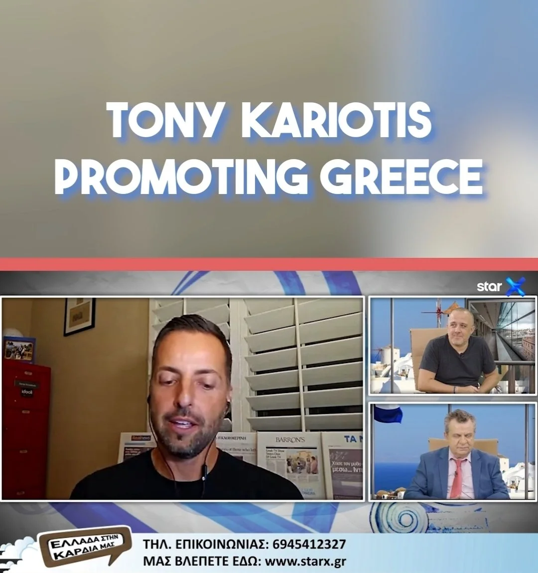 PROMOTING GREECE TO THE WORLD VIA TONY KARIOTIS' MEDIA EMPIRE