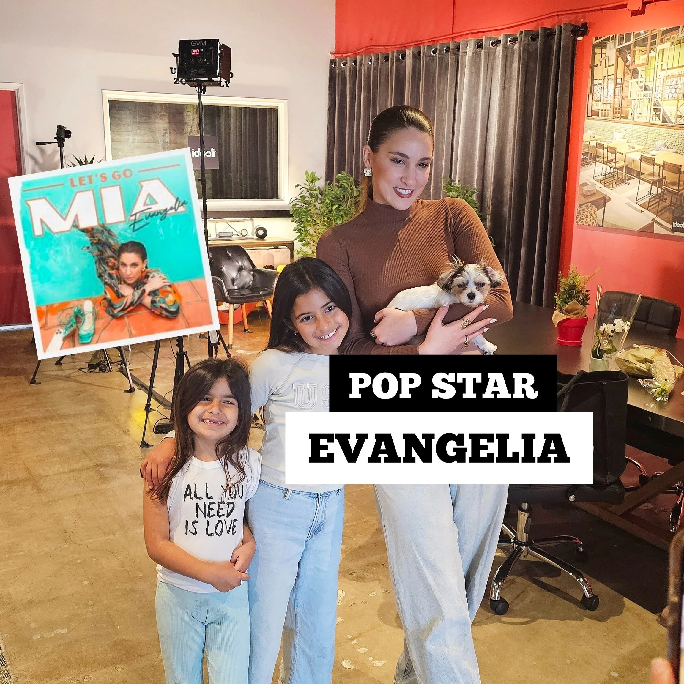 POP MUSIC STAR 'EVANGELIA' INTERVIEWED BY MY DAUGHTERS