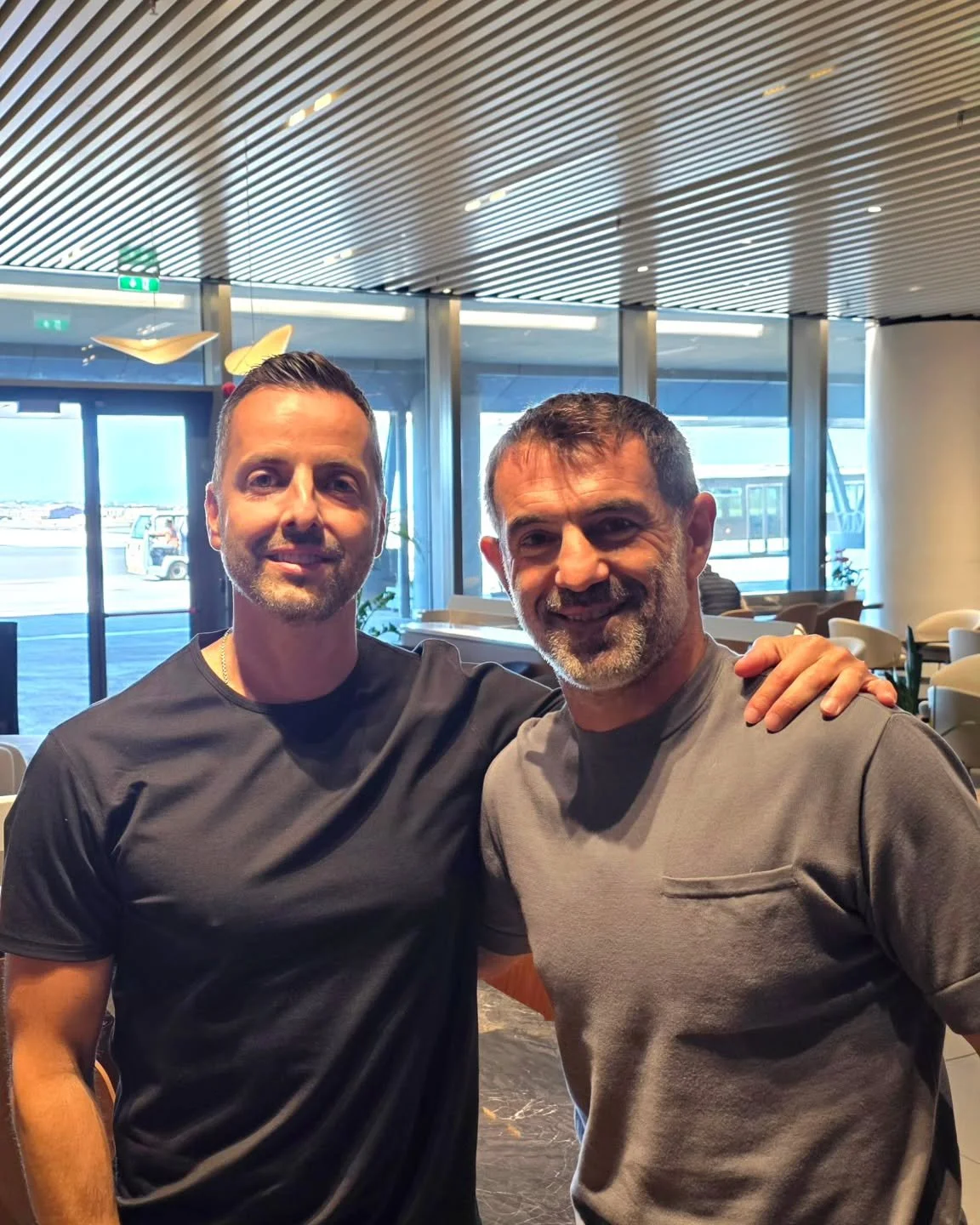 ⚽️ Honor to hang with Giorgos Karagounis

I witnessed a true soccer legend be human and humble. He flew from Portugal to Thessaloniki after a Legends match, then still laced up to play a friendly with the Zagorakis camp. 

Running on little sleep, he