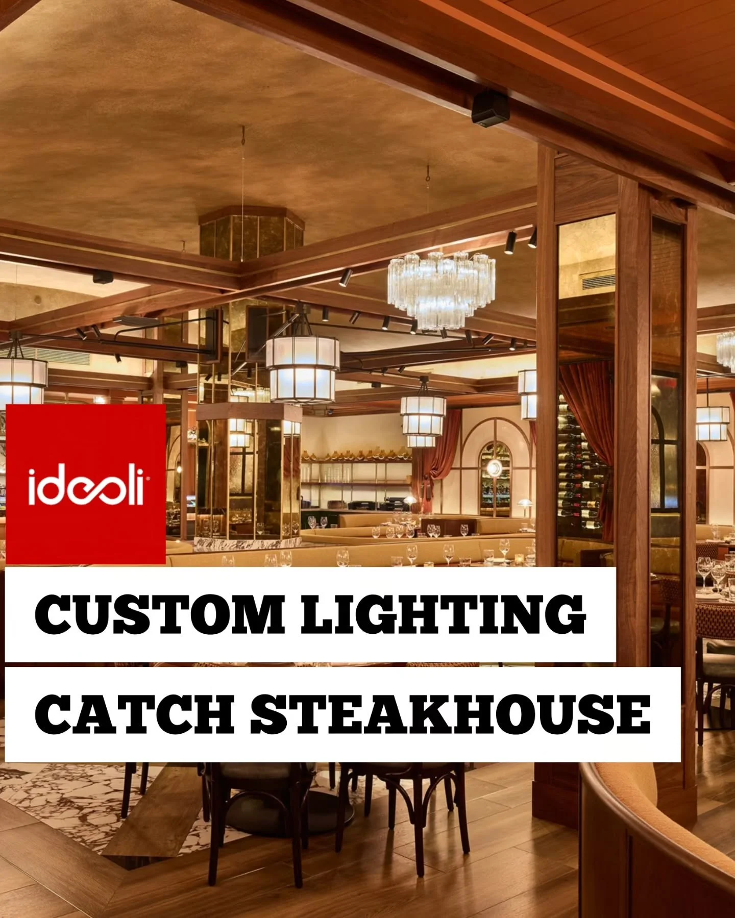 ✨ Scottsdale just got brighter.

We had the honor of creating all the custom decorative lighting for the new Catch Steakhouse in Arizona &mdash; one of the most buzzworthy restaurant openings around.

From collaborating with the designers, engineers,