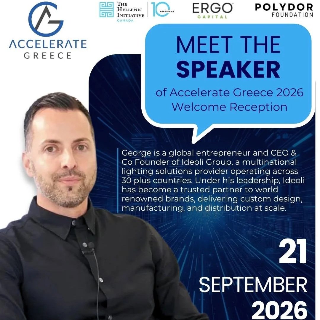 KEYNOTE AT THE HELLENIC INITIATIVE'S ACCELERATE GREECE FORUM IN TORONTO