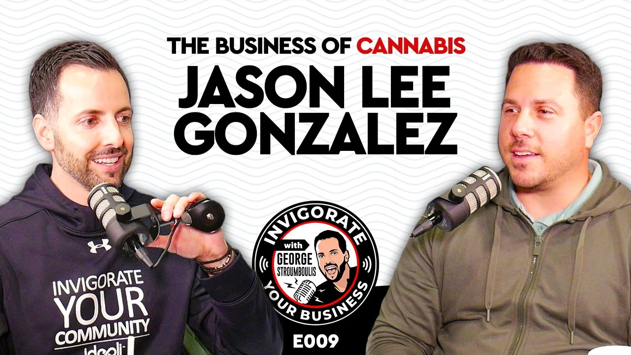 Jason G. and George Stroumboulis recording Invigorate Your Business.