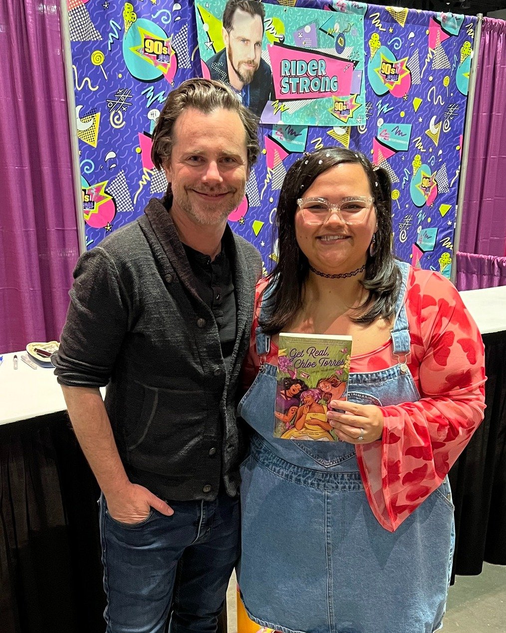 Another day, another 90s heartthrob with my YA romcom GET REAL, CHLOE TORRES!!!

In seriousness, a huge thank you to Rider Strong AKA Shawn Hunter for kindly agreeing to post with my book. One of the members of Intonation, the boy band in my book, is
