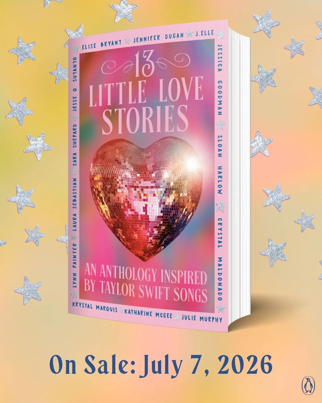 An anthology for your romance-loving heart! Super excited to be part of 13 LITTLE LOVE STORIES with this amazing group of authors!  @penguinteen 

Cover design: Jessica Jenkins (@gorjessdesign)
