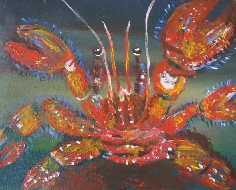 Red Crab #3 - SOLD