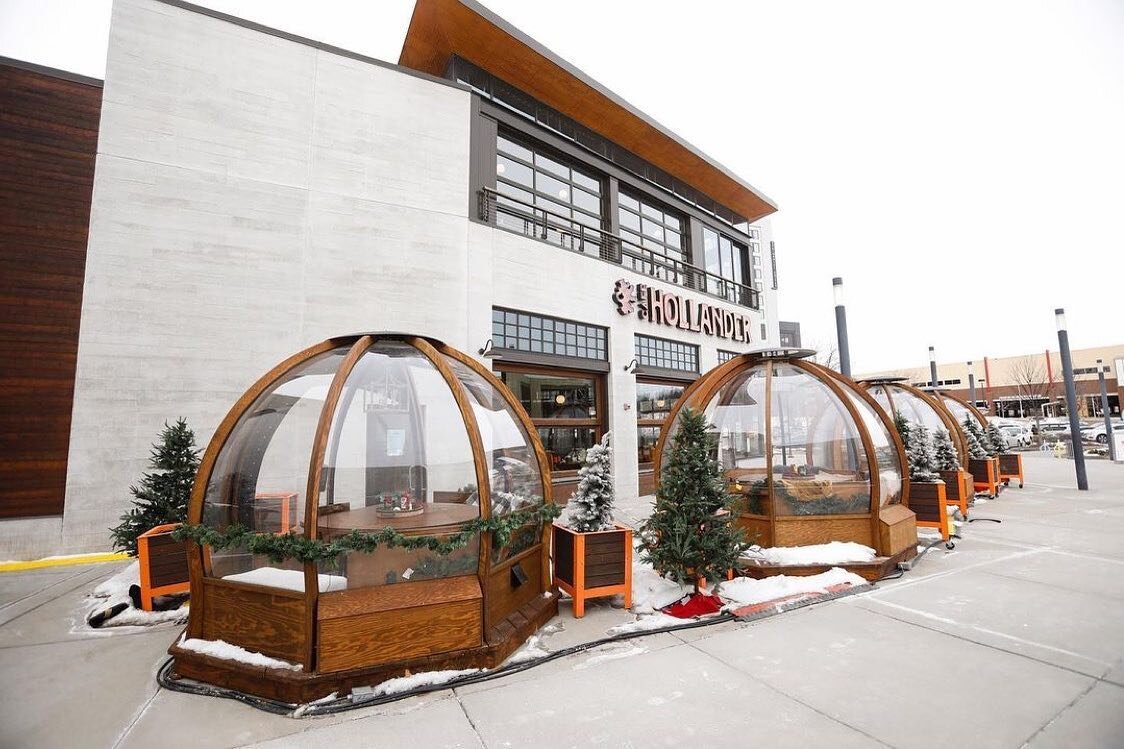 Wisconsin in the house! 

Repost from @captimesmadison
&bull;
❄️ Winter patio spotlight: @cafehollandermadison has some classy Alpenglobe domes at their @hilldalemadison location! 

The four heated domes are available by paid reservation, and they in