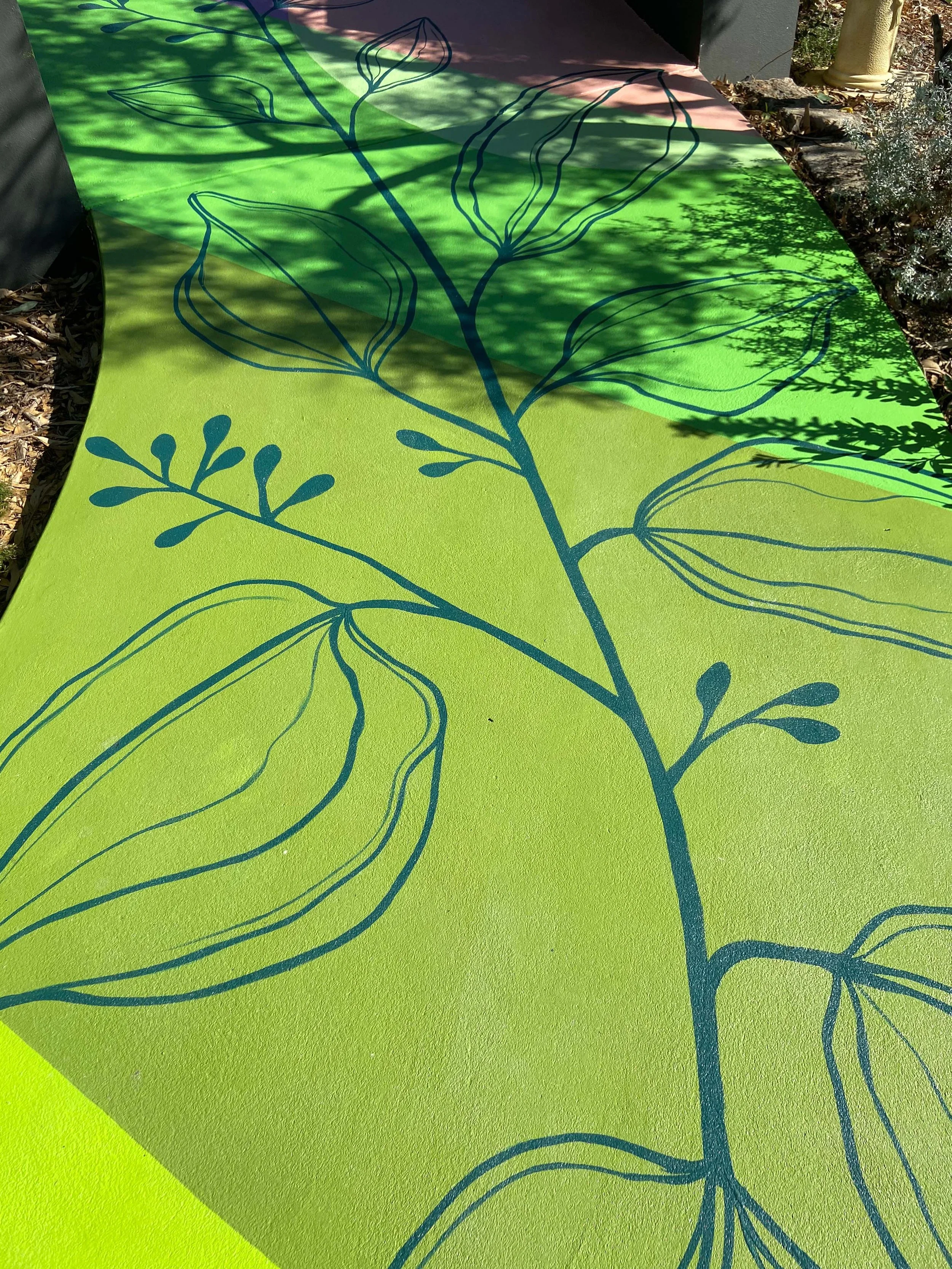 St Lukes Catholic Primary School pathway mural