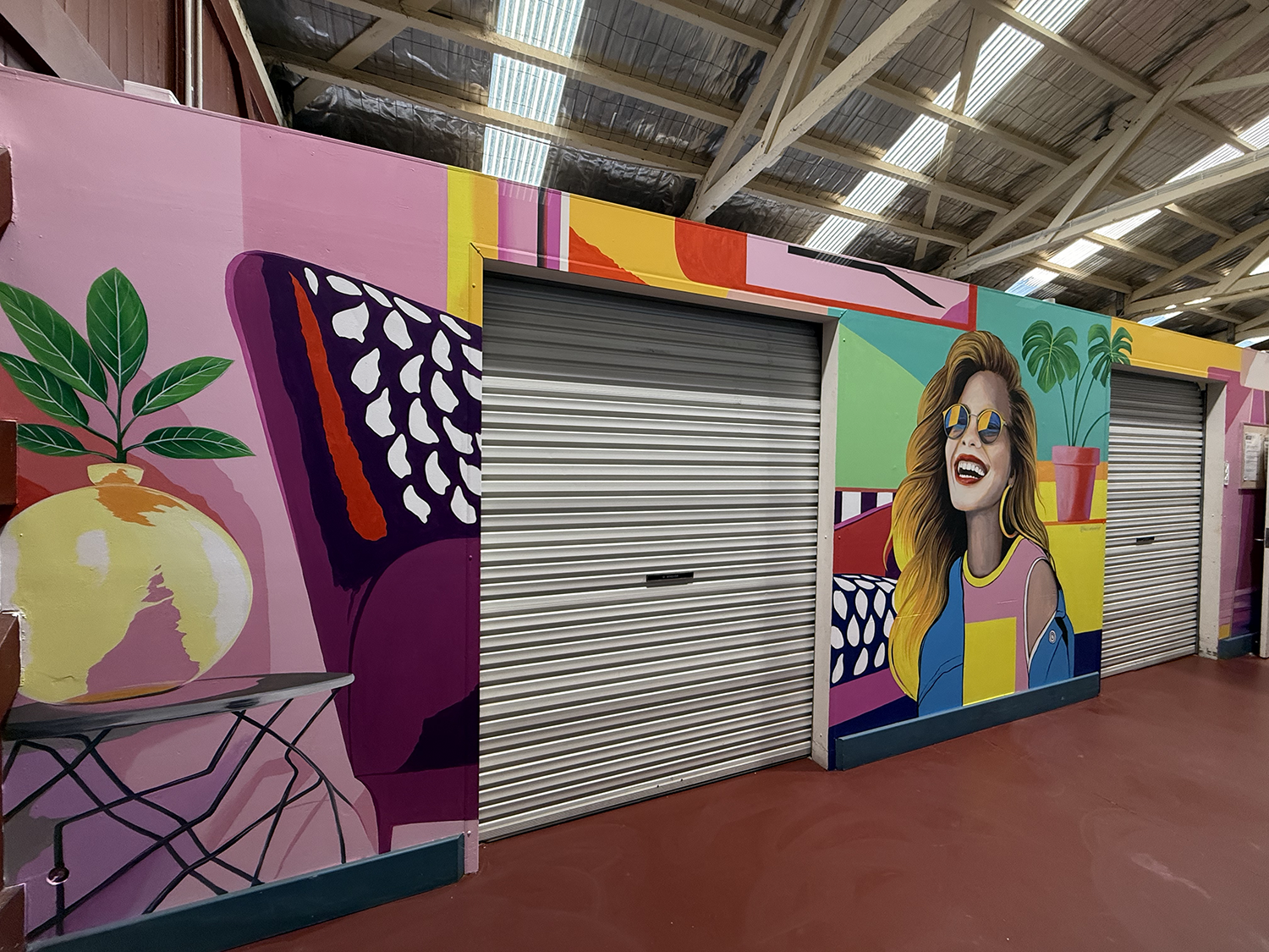 Fashion GIrl Mural - Fremantle markets