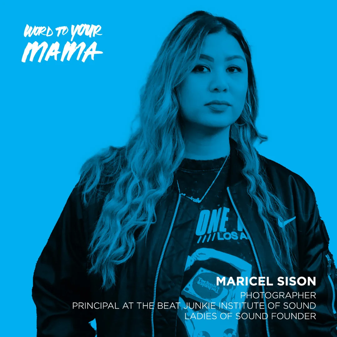 Ep. 28 Maricel Sison: From photography to principal at The Beat Junkie Institute of Sound and creative/personal growth aka boss moves. episode artwork