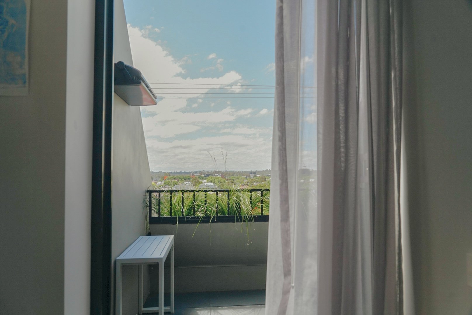 Balcony outlook in Collingwood 2-bedroom apartment