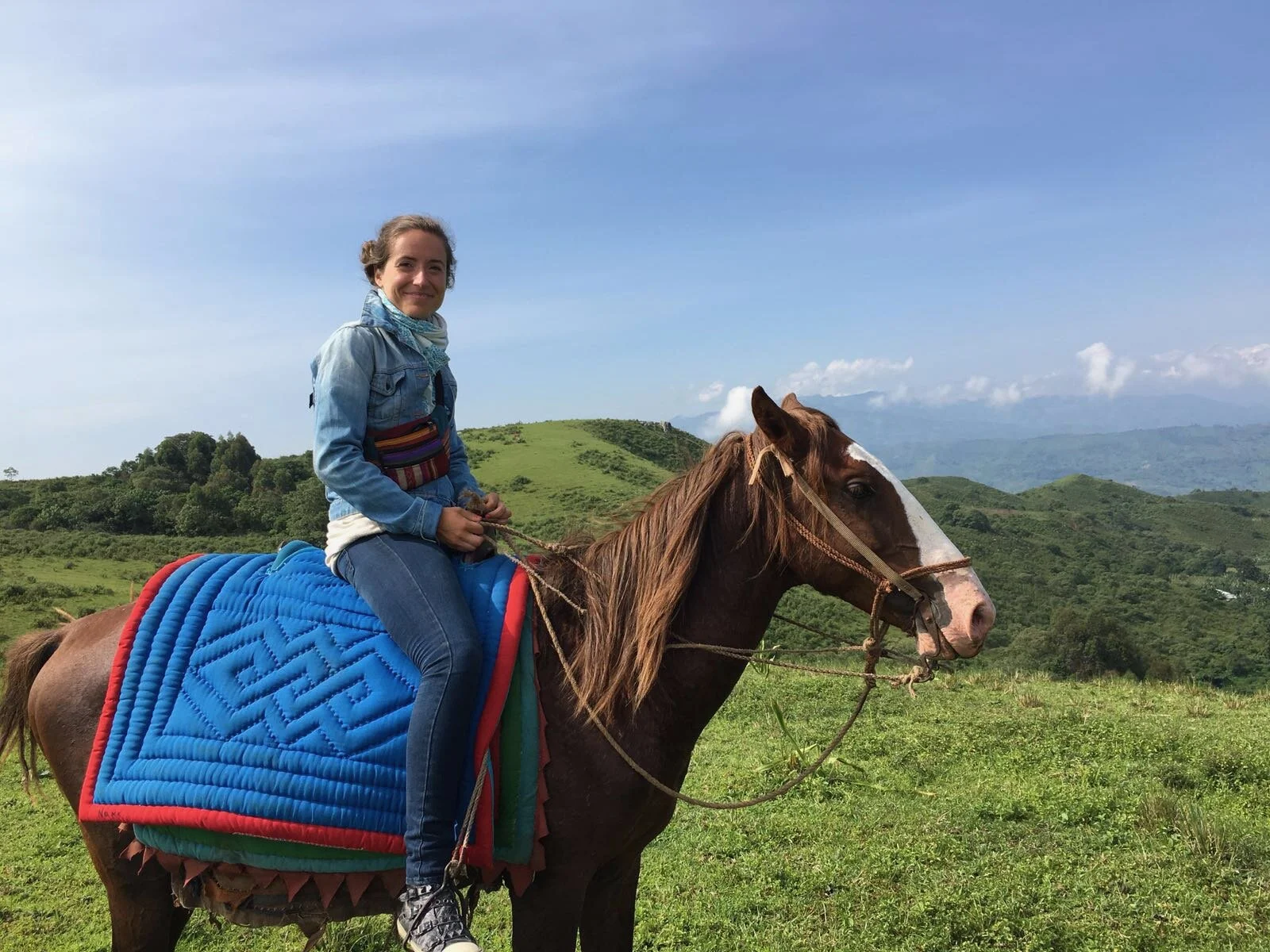 Horse-riding in my spare time.