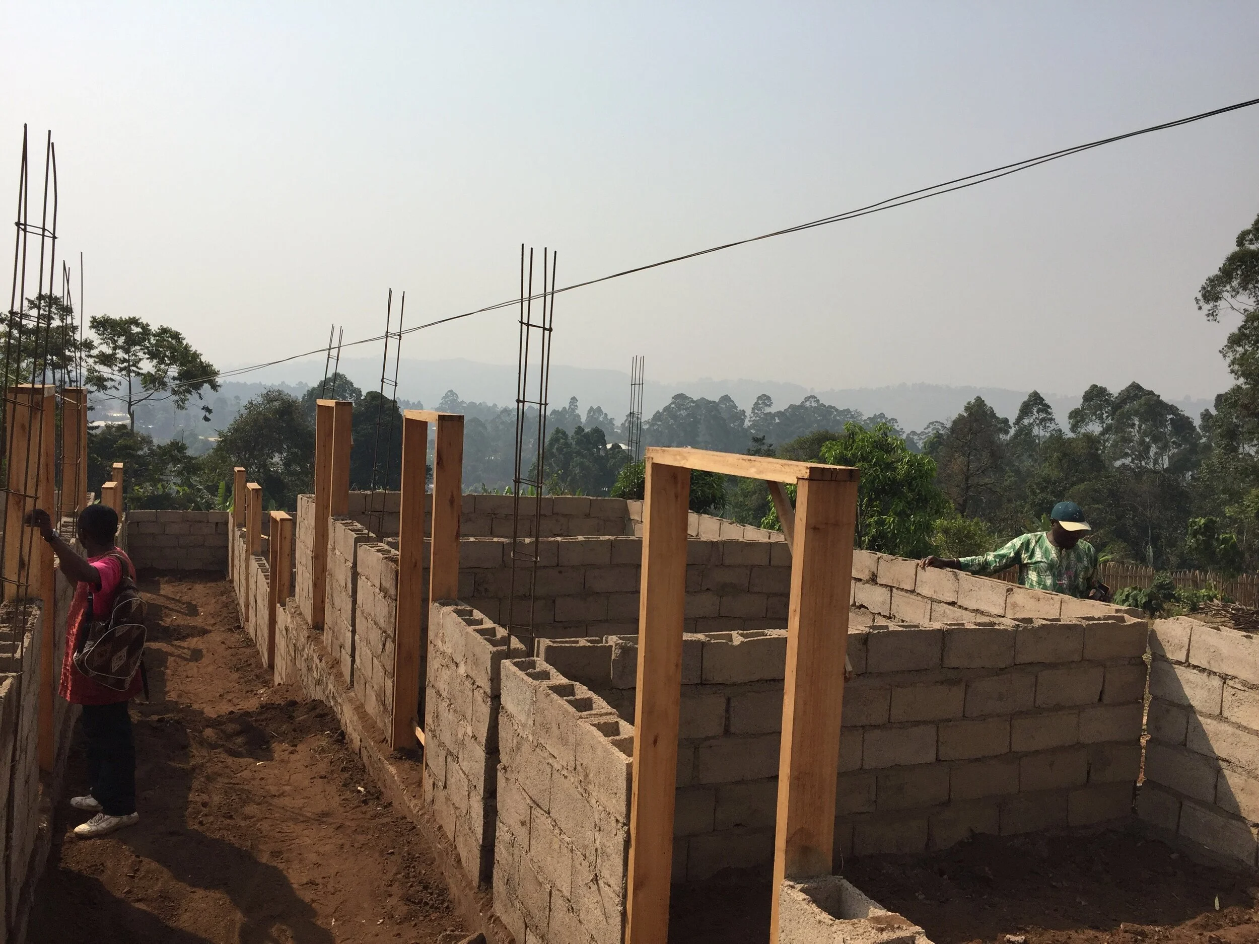 The Pigfarm in construction