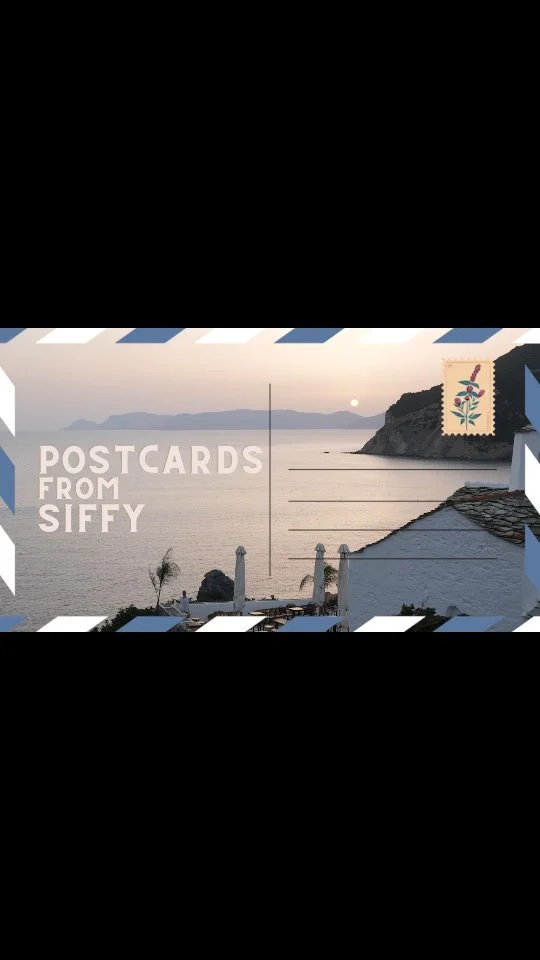 SIFFY Backstage 2025 - Postcards from SIFFY with the assistance of mentor Taylor Dion, USA and Eleza Frevert, USA. #siffy #siffyslay #siffymagic #youthfilmmakers #skopelossiffy #skopelos #greece #youthfilmscreenings