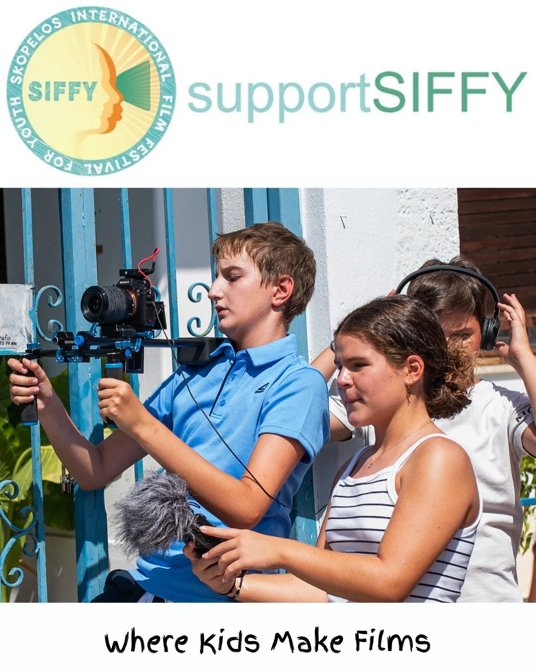 SIFFY kids here are hands-on, learning equipment and how to shoot a film.  We're so proud of their skills and their teamwork.

Please consider making a donation today. And 
Link in BIO 🔝

#youthfilm #Greece #Skopelos #nonprofit #donate #givingtuesda