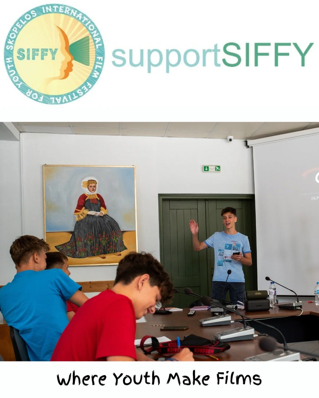 Something we love about SIFFY is that it's on an island in the Aegean, and the kids, all from Skopelos, live with the water and the beautiful Greek culture all around them.  The richness of their environment adds a lovely and loving layer to everythi