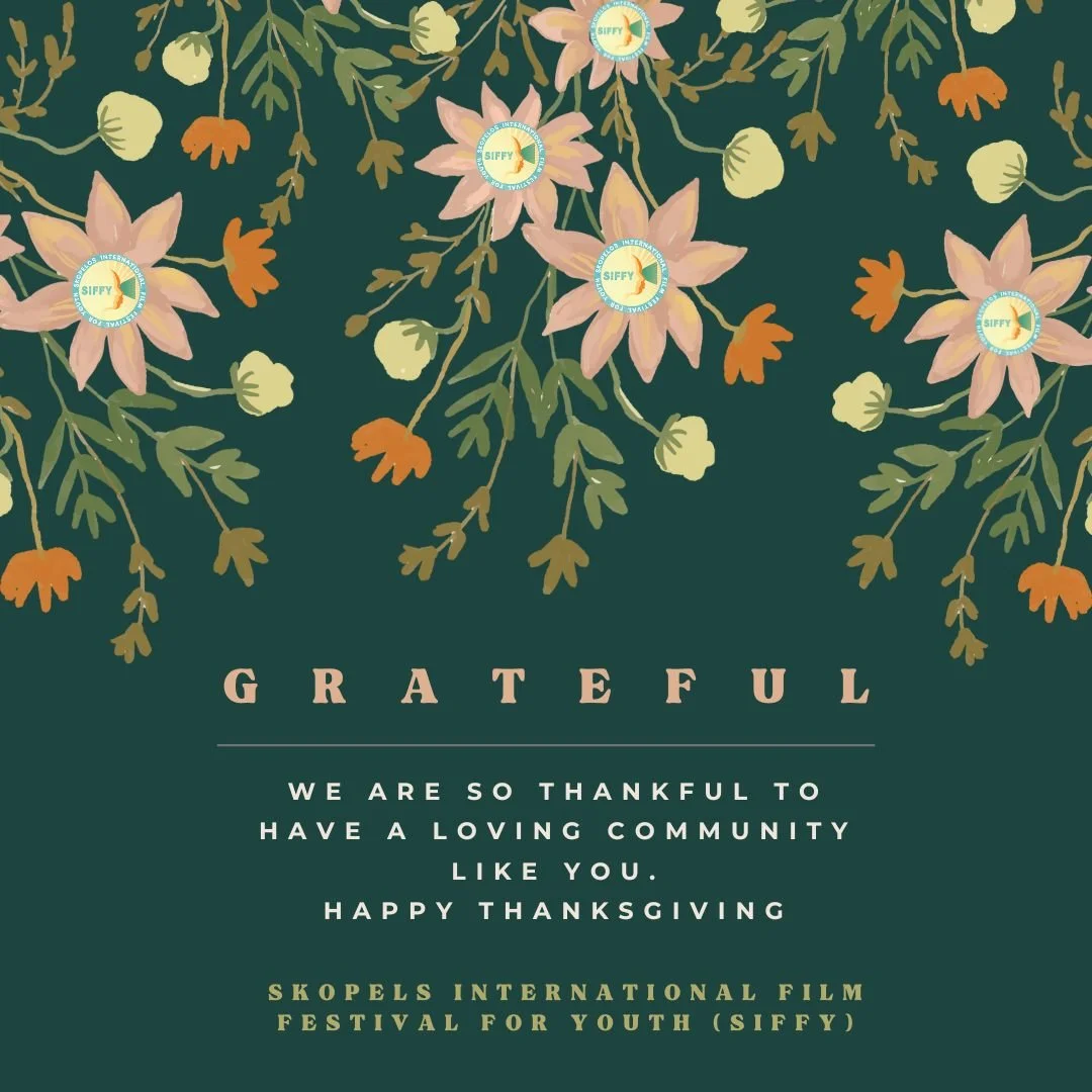 Thank you for all of your support for the past fifteen years. #thanksgiving #holiday #family #friends #happythanksgiving #celebrate #feast #thankful #blessed #fun #SIFFY2026 #SIFFYmagic #youthfilmfestival 
#Greece #Skopelos #nonprofit #donate #charit