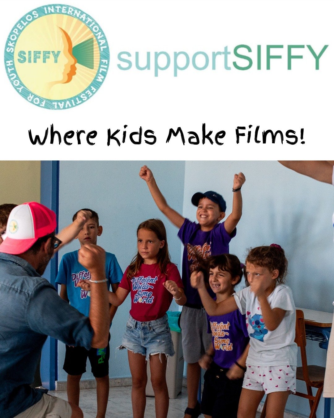 We see collaboration here!  SIFFY kids learn to work in teams and to share their creativity with each other.  It's priceless and gives them great skills and experiences to use in their lives at large, not just in making films together.

Please donate