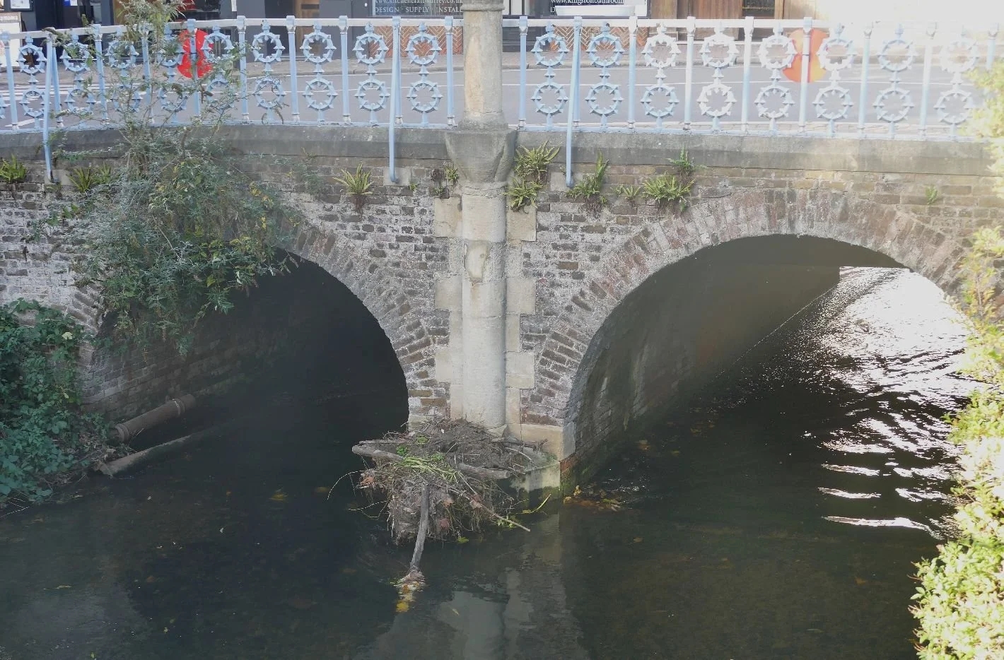 Bridge over the Hogsmill river