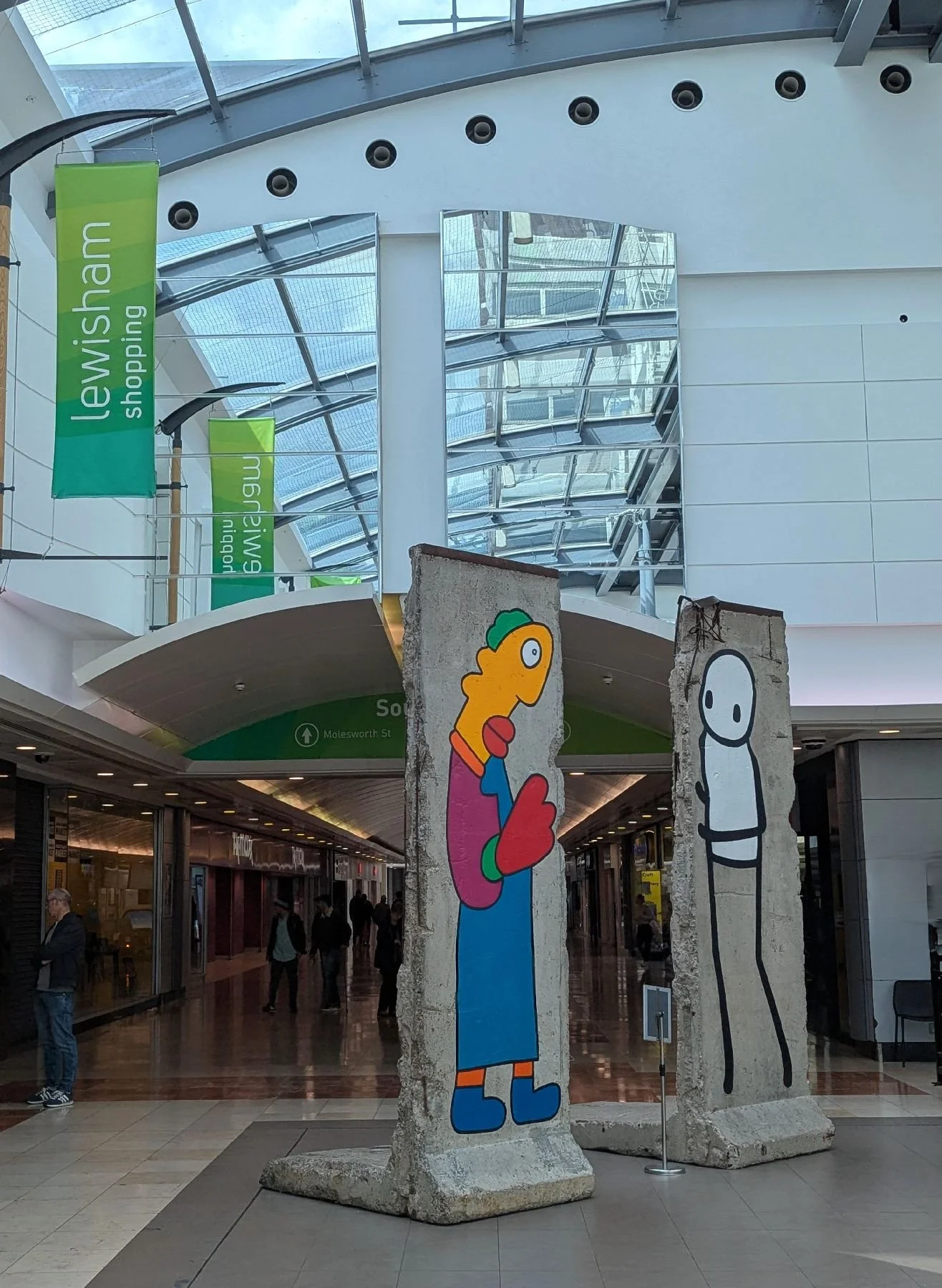 Segments of the Berlin Wall in Lewisham, south London