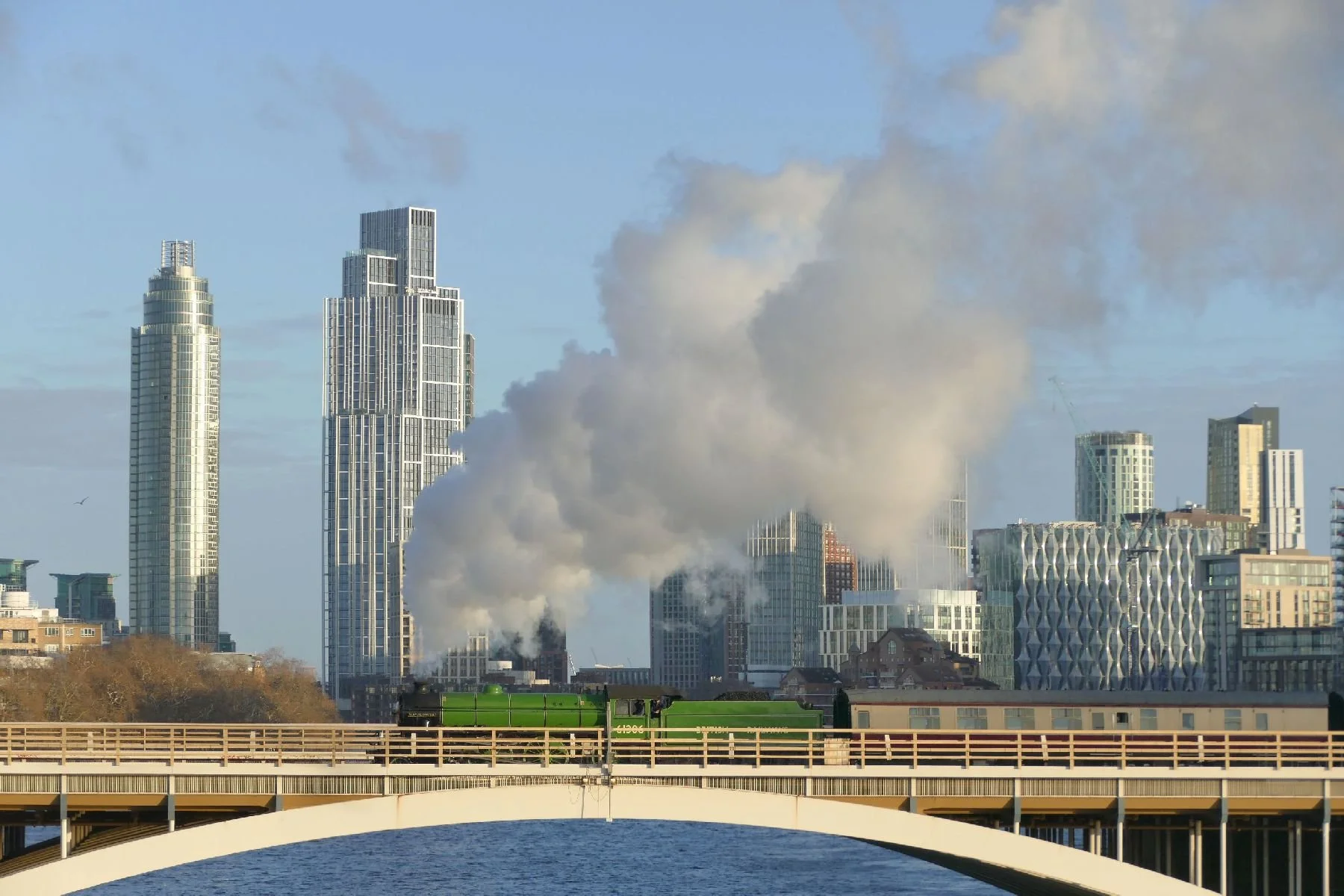 After 200 years of passenger trains, a steam engine heads for London Victoria - on time!