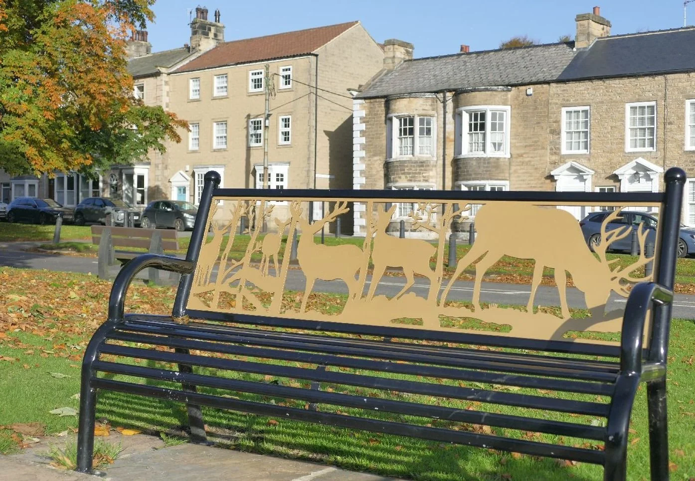 A village honours graceful animals - browsing local gardens