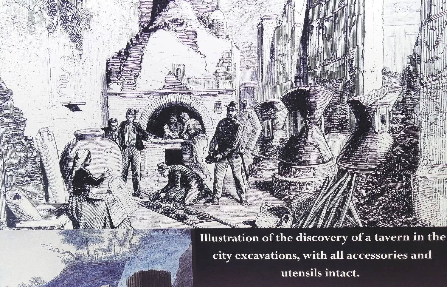 The tavern as excated 