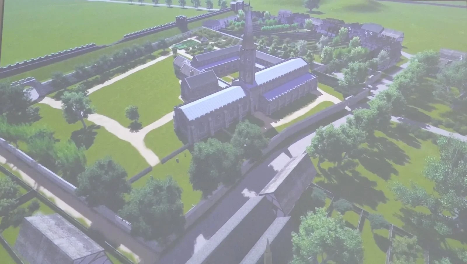 Model of Greyfriars in its prime