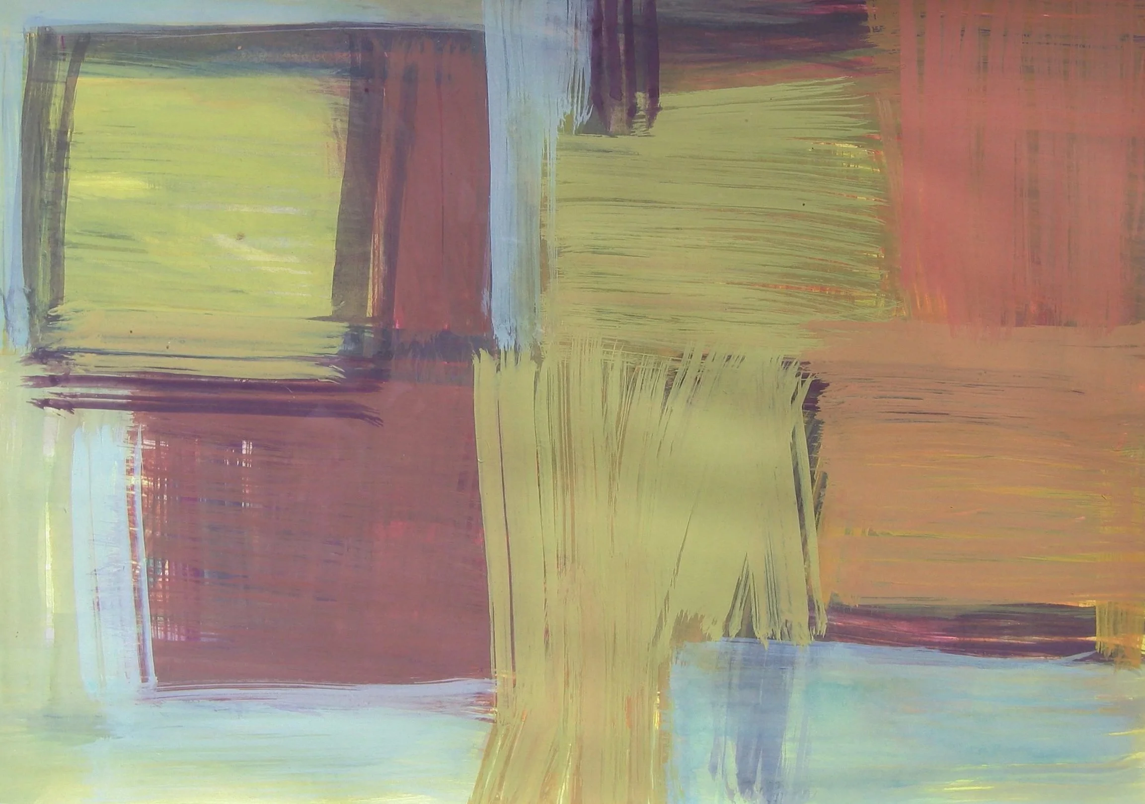 "Construction", 2006,  gouache 35×50cm, private collection, Switzerland