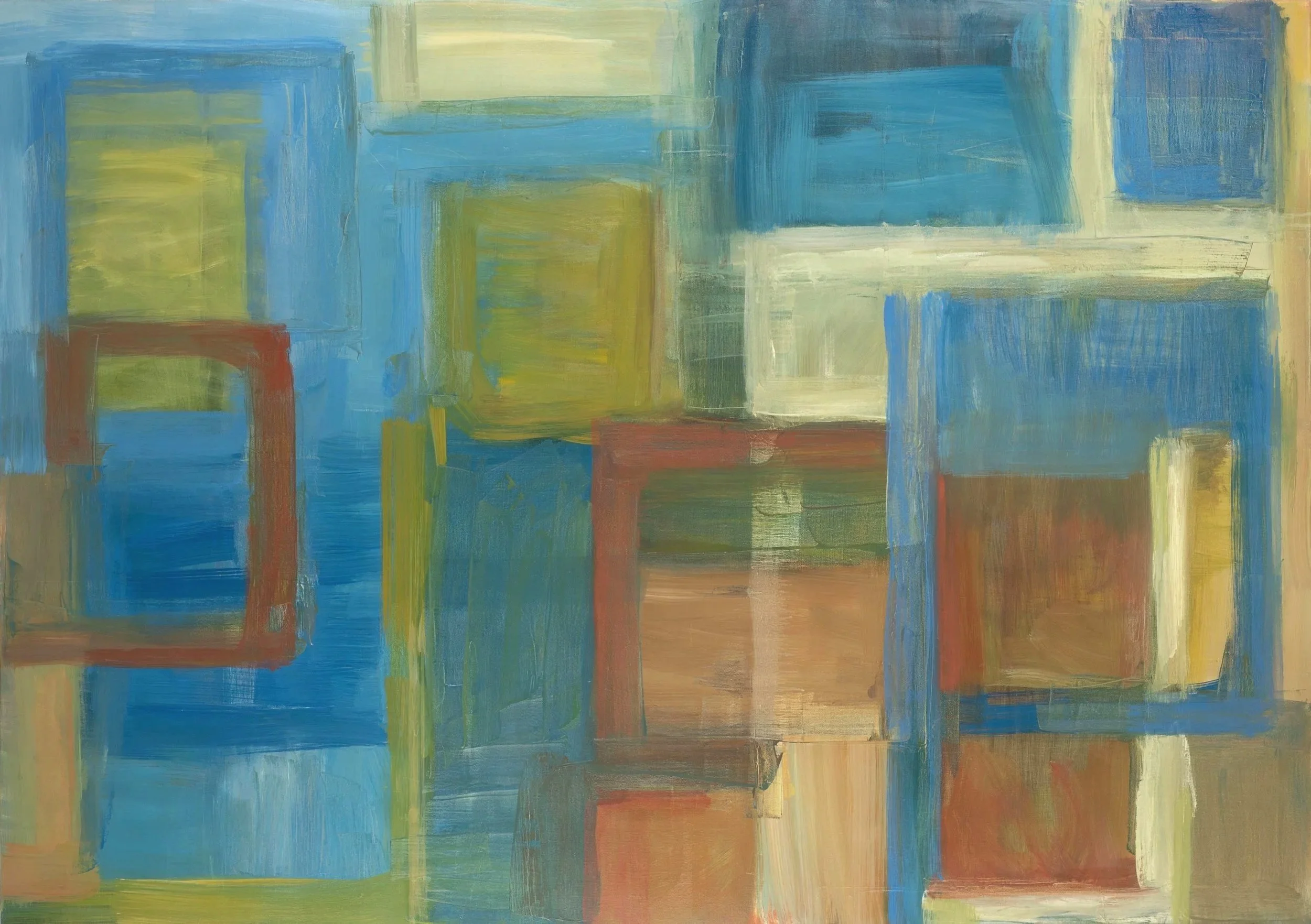 "Never apart, always a part", 2006, oil on canvas, 108×155cm, CHF 4200.-