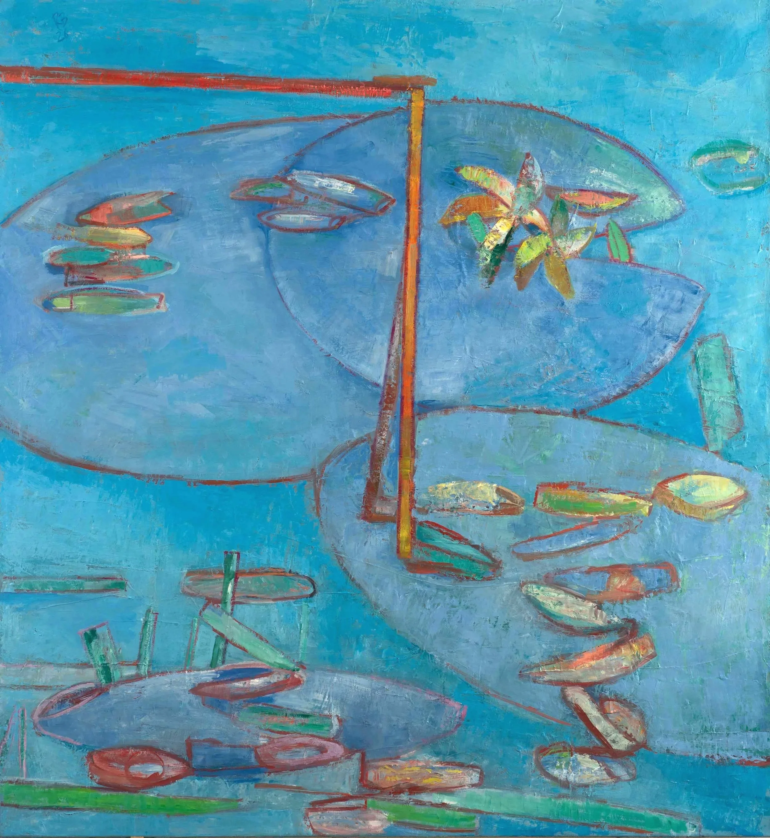 "Ankkalampi, Hanko, 2026, oil on canvas, 162x149cm, CHF 6000.-