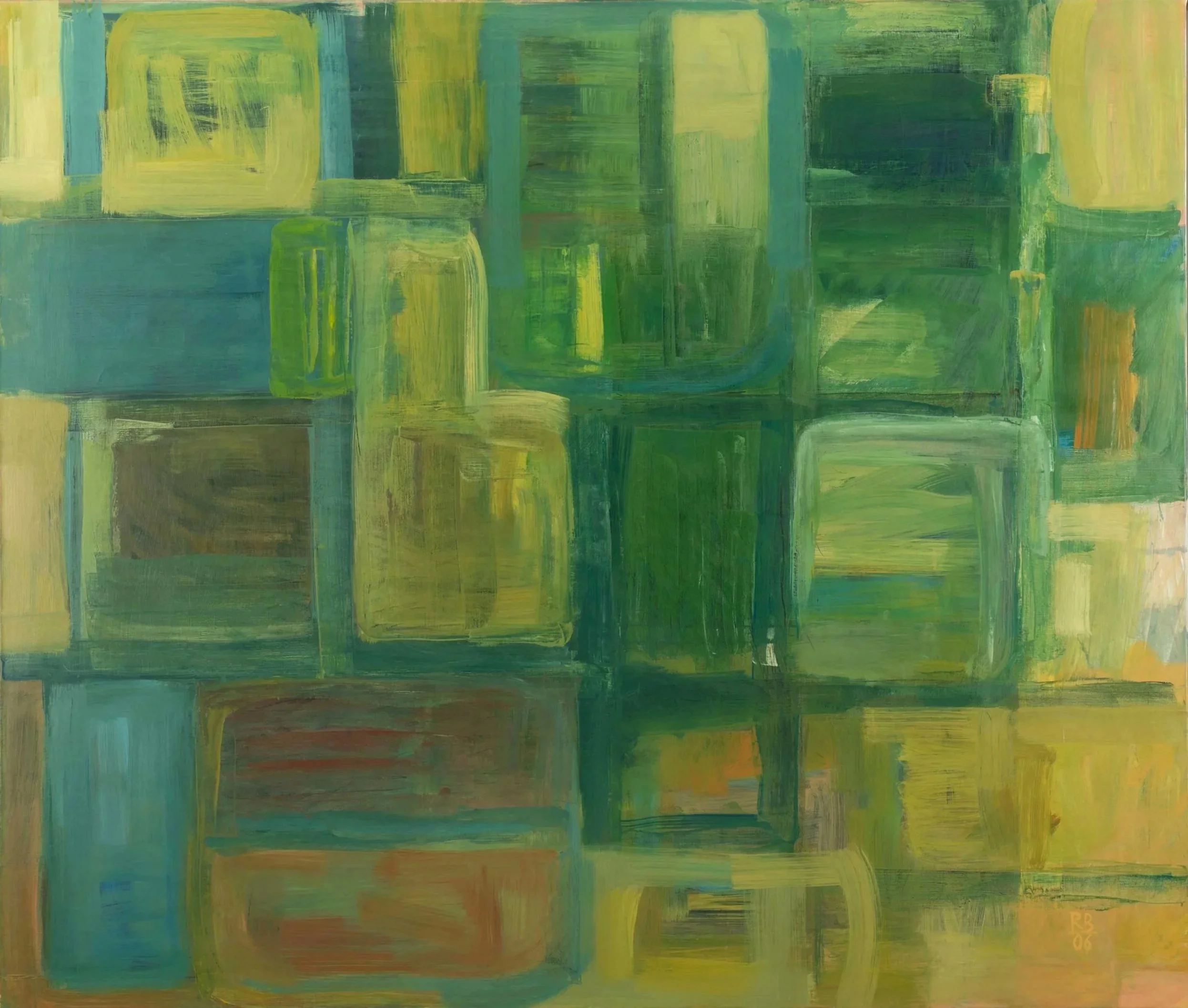 "Land of the rhubarb", 2006, oil on canvas, 135x160cm, private collection, Switzerland