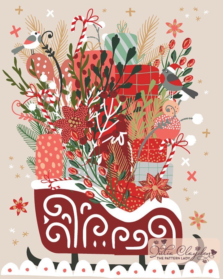 Create Christmas @victoriajohnson_createexplore Week 3 Peppermint Santa #createchristmas #christmas2021 #santasleigh #candycanes #christmaspresents #christmasgoodies #sleigh #christmasgifts #naughtybutnice