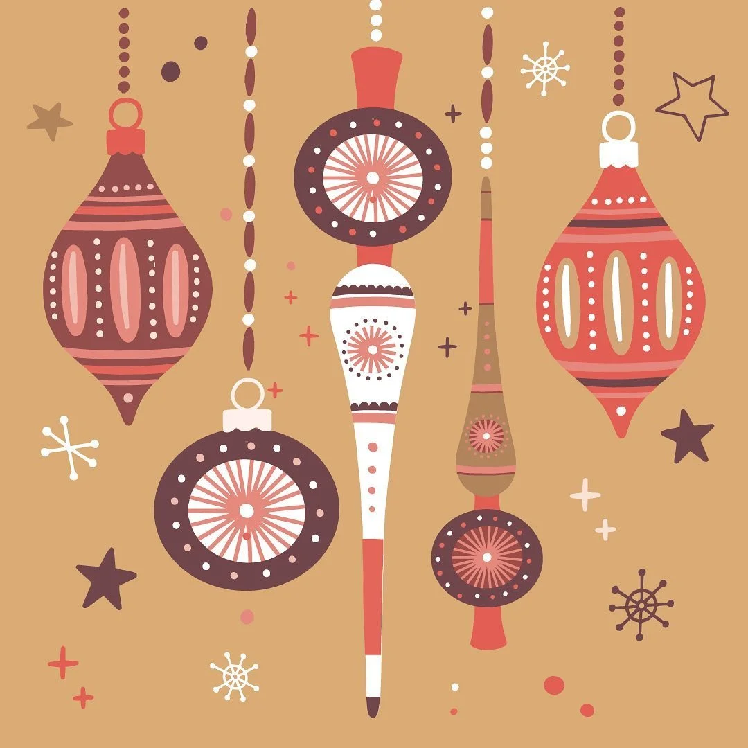 Retro Christmas baubles!

#christmas #christmasbaubles #retro #christmascards #christmascards2021 #contemporaycards #stationery #stationerylove