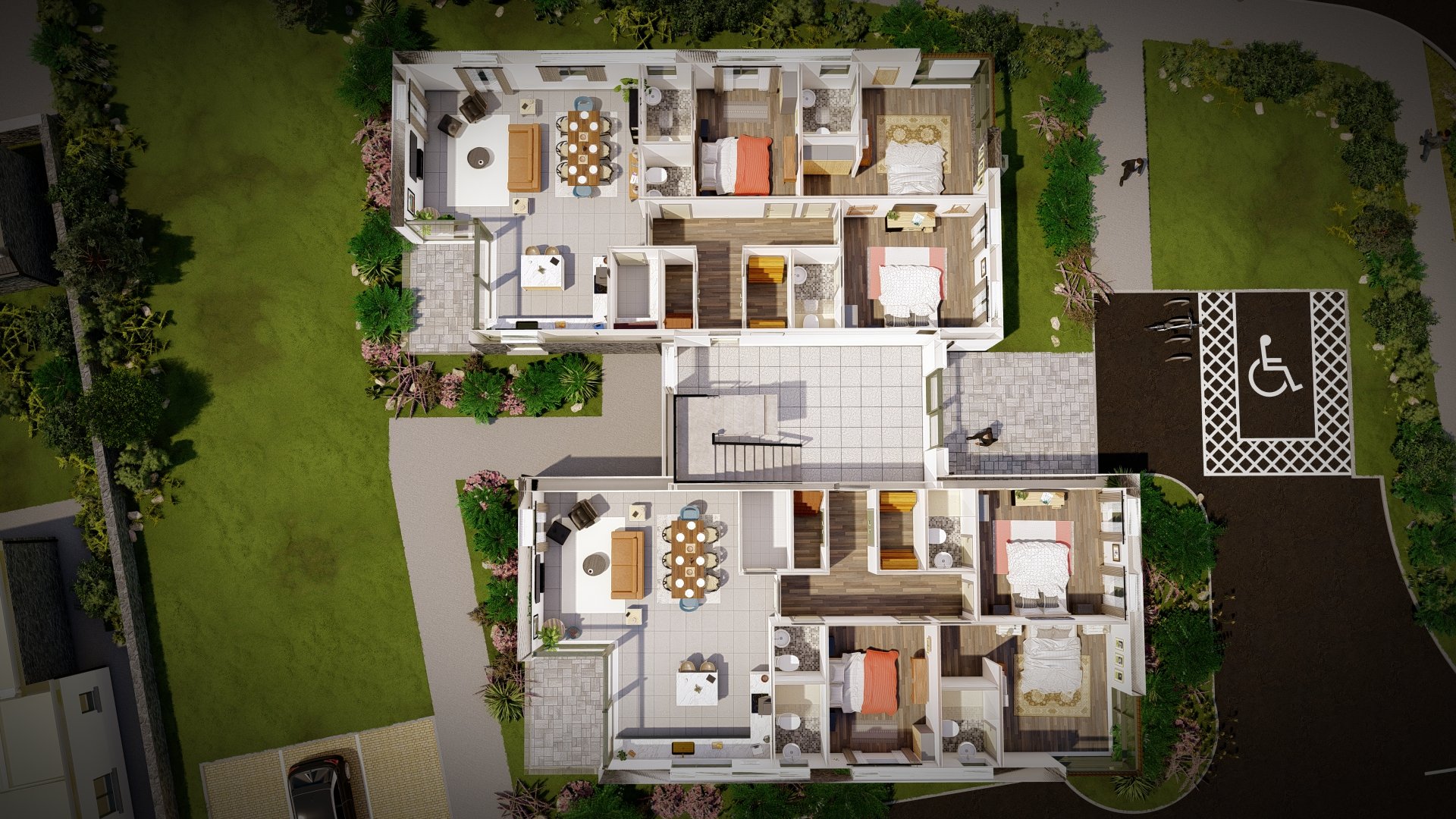 Plan Overview of Apartments for Estate in Cong