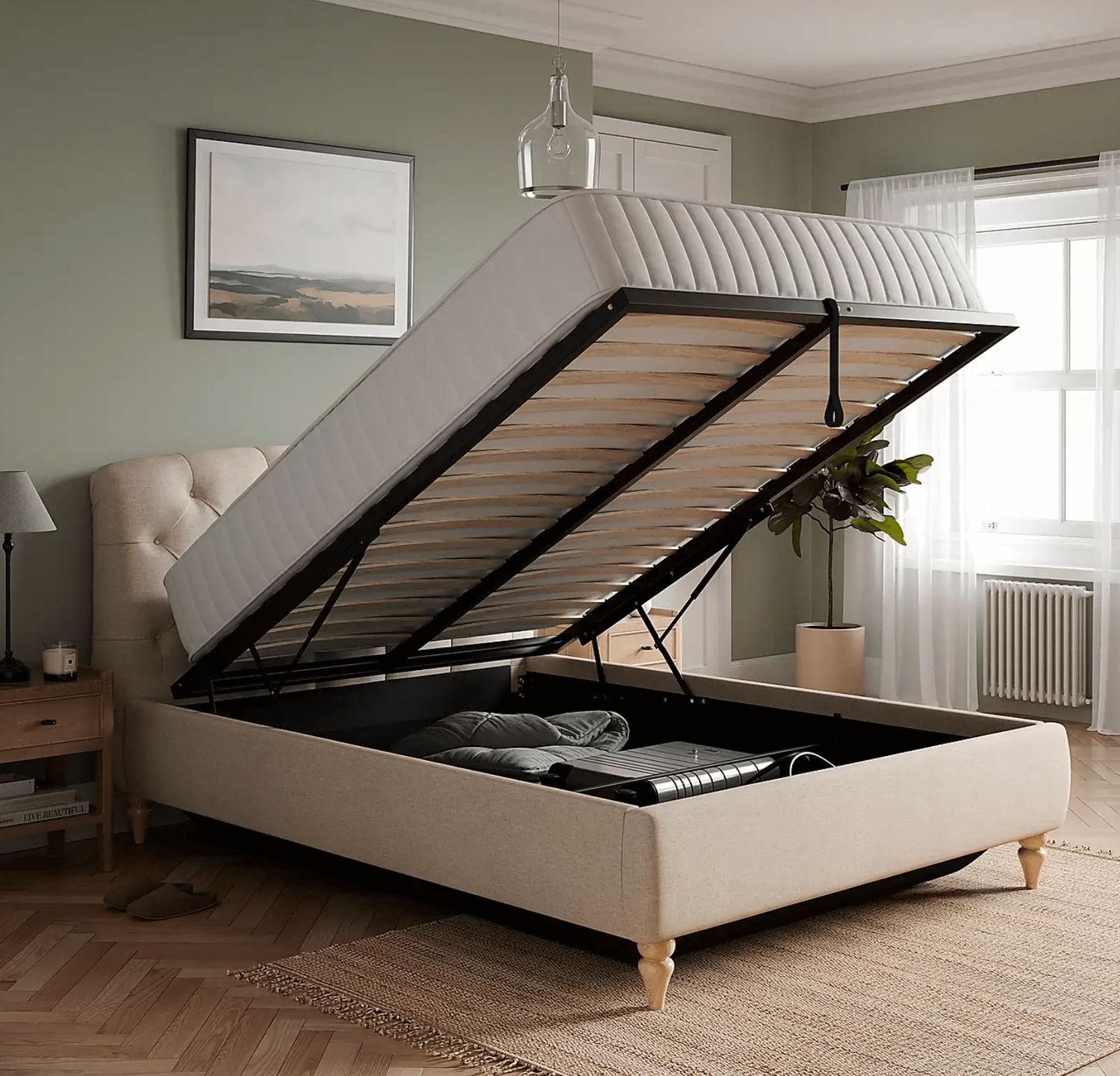 Top 10 Ottoman Beds Selected By An Interior Designer | The Living House ...