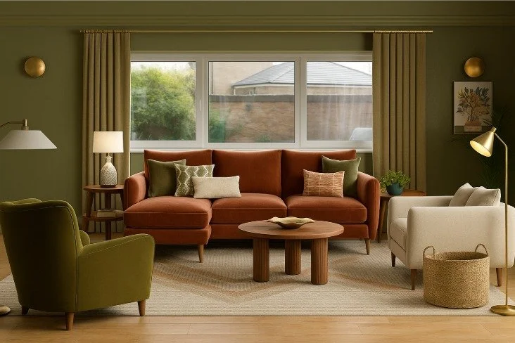 Here&rsquo;s a peek at one of our latest living room designs - brought to life with an Al visualisation 🤩

Swipe to see the visual we created, before we asked Al to create a render with our design. ➡️

But let&rsquo;s be clear: this isn&rsquo;t an A