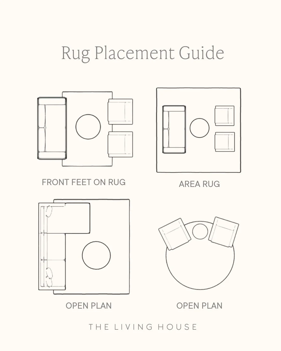 Choosing the right rug size can make or break a room.

With so many colours, shapes, and sizes out there, it&rsquo;s easy to get it wrong. Rugs are one of the most common design mistakes we see. Too small, and your space can feel disconnected, crampe