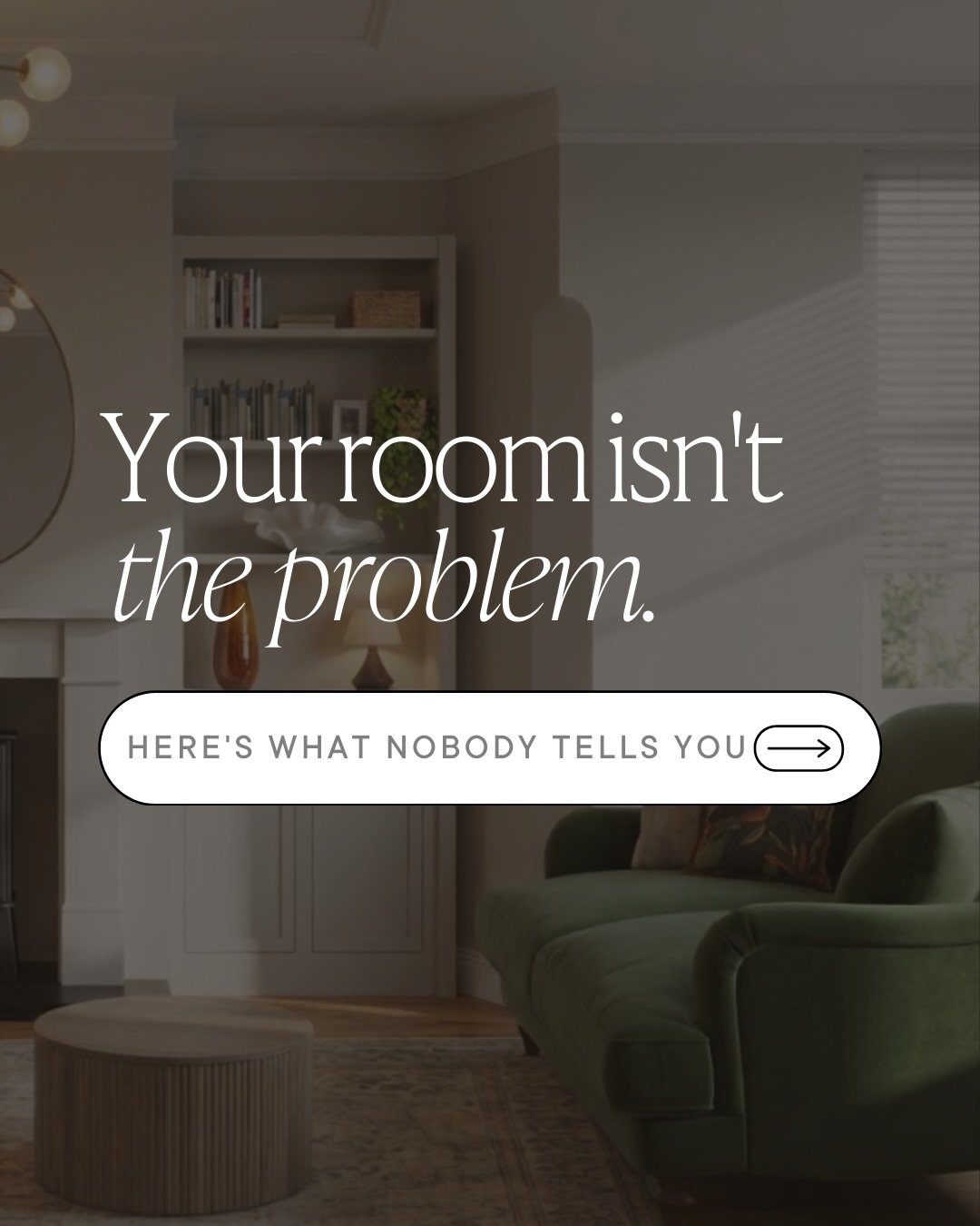 The reason your room feels off has nothing to do with your sofa 🛋️

You&rsquo;ve moved things around more times than you can count. Spent hours in sofa showrooms. And it still doesn&rsquo;t feel like the room you had in your head.

It&rsquo;s not yo