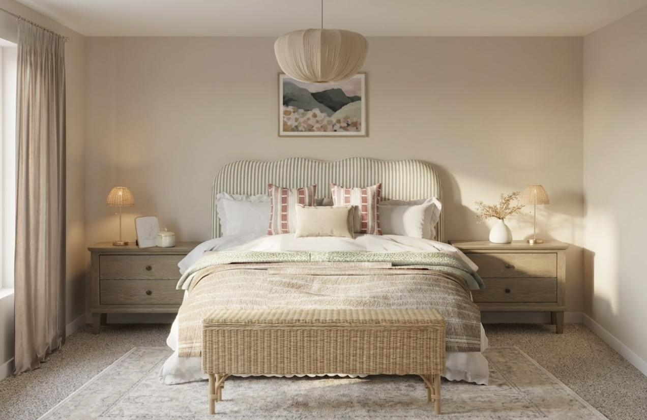 Layered Master Bedroom