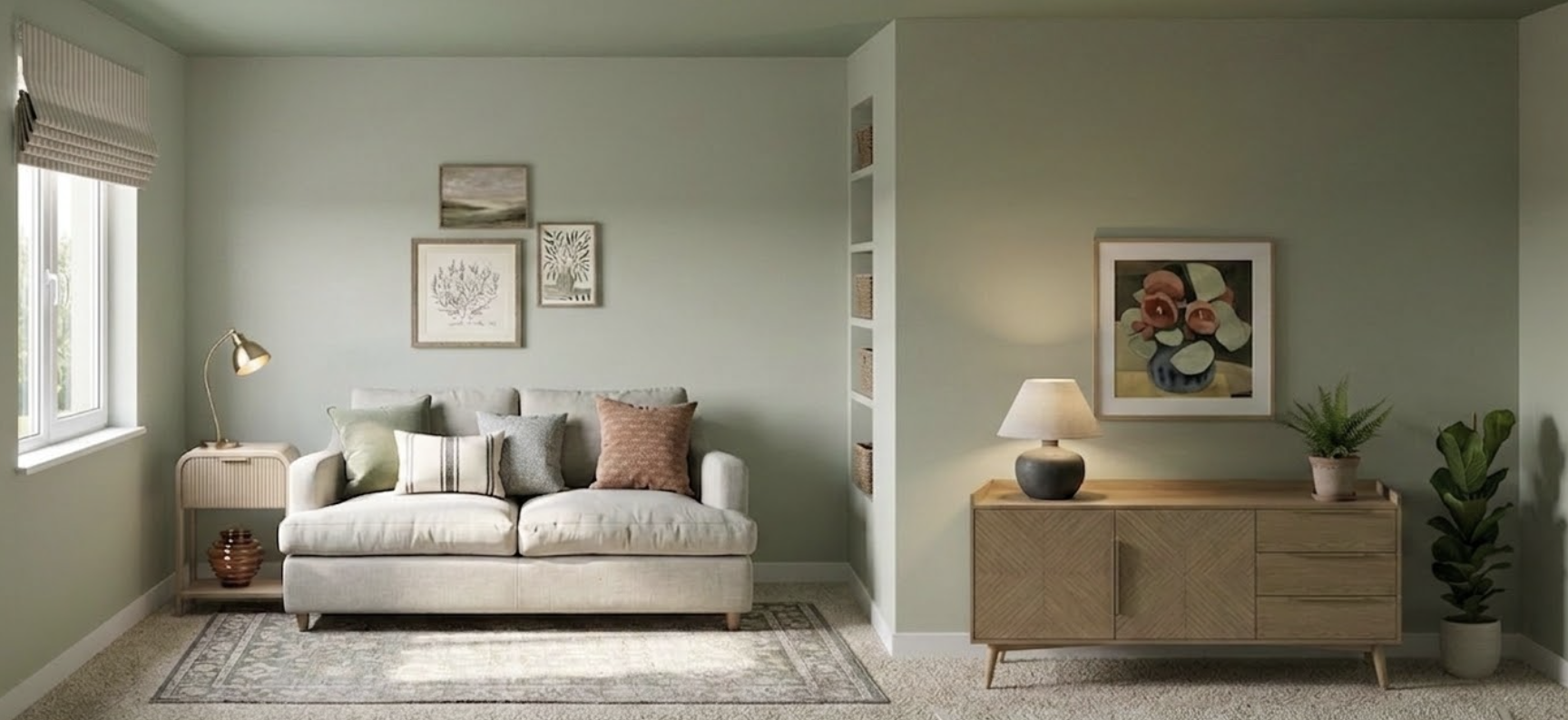 Transitional Home Office Guest Room