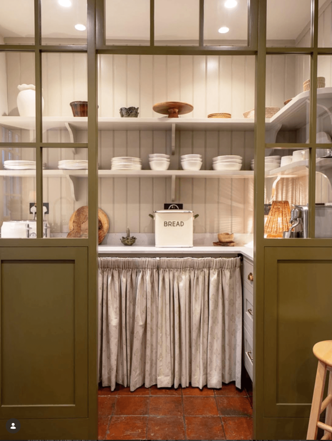 Sage Green Kitchen Pantry
