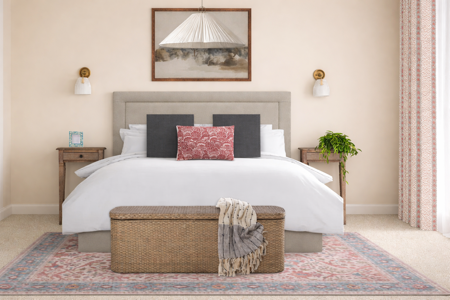 Transitional Master Bedroom Design