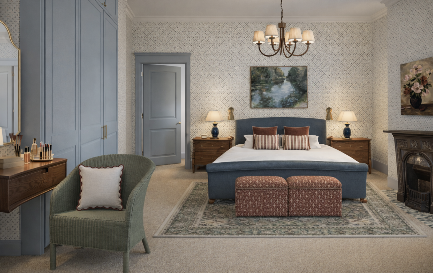 Cosy English Country Bedroom Design The Living House