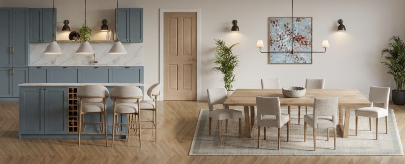 Characterful Open Plan Kitchen Dining Living Design The Living House